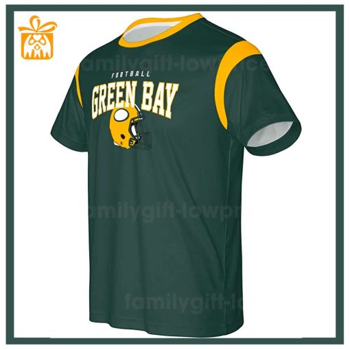 Custom Football NFL Green Bay Packers Shirt for Men Women – Packers American Football Shirt with Custom Name and Number