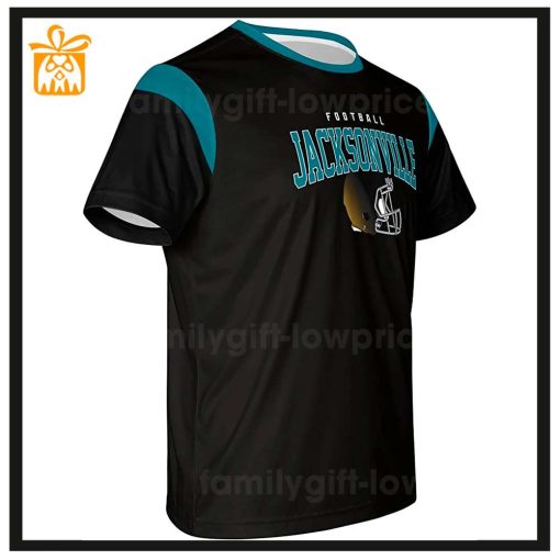 Custom Football NFL Jaguars Shirt for Men Women – Jacksonville Jaguars American Football Shirt with Custom Name and Number