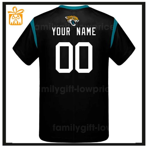 Custom Football NFL Jaguars Shirt for Men Women – Jacksonville Jaguars American Football Shirt with Custom Name and Number