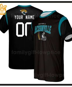 Custom Football NFL Jaguars Shirt for Men Women – Jacksonville Jaguars American Football Shirt with Custom Name and Number