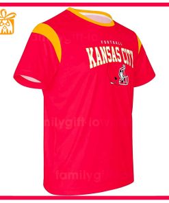 Custom Football NFL Kansas City Chiefs Shirt KC Chiefs American Football Shirt with Custom Name and Number 1