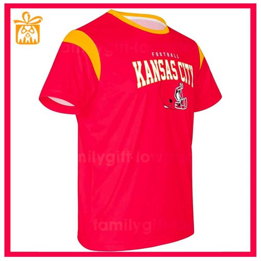 Custom Football NFL Kansas City Chiefs Shirt for Men Women – KC Chiefs American Football Shirt with Custom Name and Number