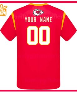 Custom Football NFL Kansas City Chiefs Shirt KC Chiefs American Football Shirt with Custom Name and Number 2