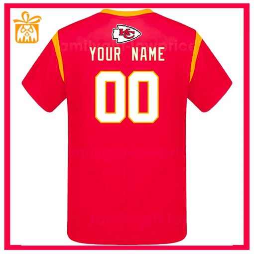 Custom Football NFL Kansas City Chiefs Shirt for Men Women – KC Chiefs American Football Shirt with Custom Name and Number