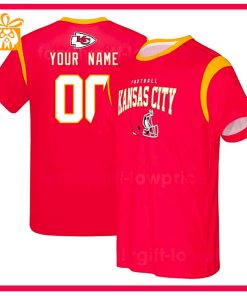 Custom Football NFL Kansas City Chiefs Shirt for Men Women – KC Chiefs American Football Shirt with Custom Name and Number
