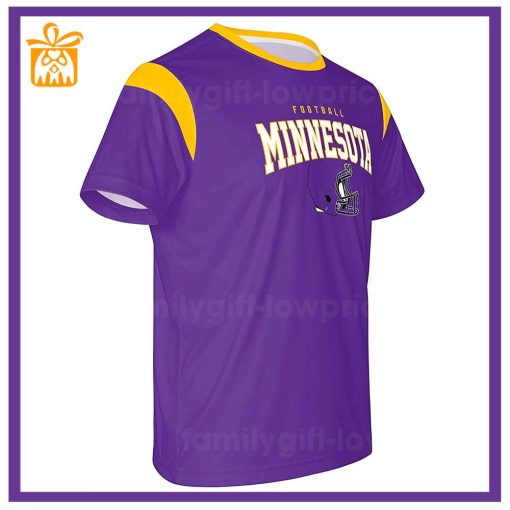 Custom Football NFL Minnesota Vikings Shirt for Men Women – Vikings American Football Shirt with Custom Name and Number