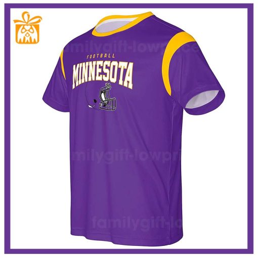 Custom Football NFL Minnesota Vikings Shirt for Men Women – Vikings American Football Shirt with Custom Name and Number