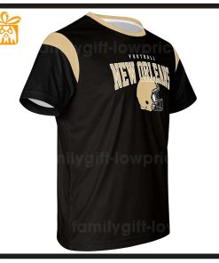 Custom Football NFL New Orleans Saints Shirt Saints American Football Shirt with Custom Name and Number 1