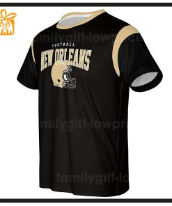 Custom Football NFL New Orleans Saints Shirt Saints American Football Shirt with Custom Name and Number