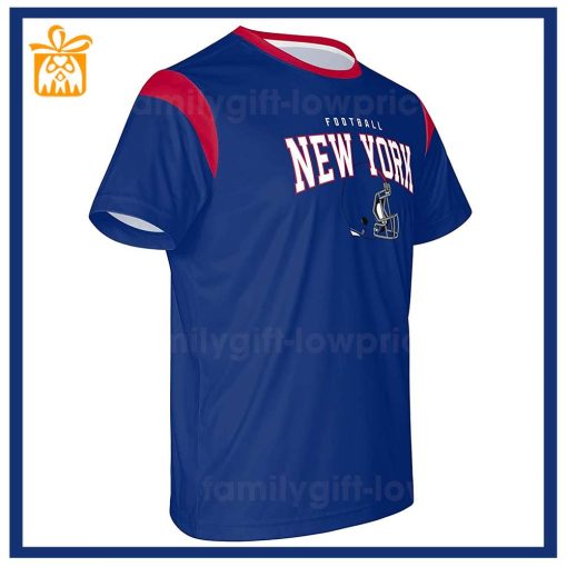 Custom Football NFL New York Giants Shirt for Men Women – Giants American Football Shirt with Custom Name and Number