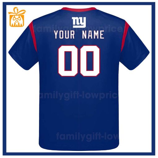 Custom Football NFL New York Giants Shirt for Men Women – Giants American Football Shirt with Custom Name and Number