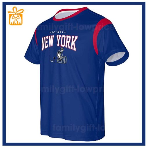 Custom Football NFL New York Giants Shirt for Men Women – Giants American Football Shirt with Custom Name and Number