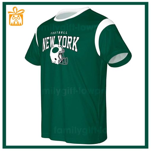 Custom Football NFL New York Jets Shirt for Men Women – Jets American Football Shirt with Custom Name and Number