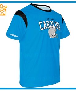 Custom Football NFL Panthers Shirt Carolina Panthers American Football Shirt with Custom Name and Number 1