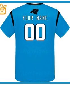 Custom Football NFL Panthers Shirt Carolina Panthers American Football Shirt with Custom Name and Number 2