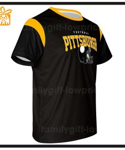 Custom Football NFL Pittsburgh Steelers Shirt Steelers American Football Shirt with Custom Name and Number 1