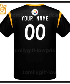 Custom Football NFL Pittsburgh Steelers Shirt Steelers American Football Shirt with Custom Name and Number 2