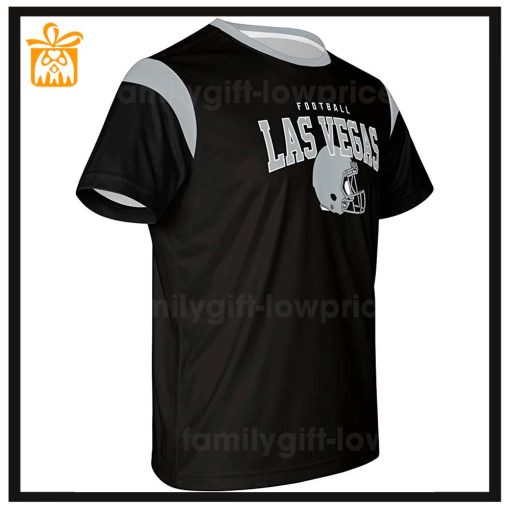 Custom Football NFL Raiders T Shirt for Men Women – Las Vegas Raiders American Football Shirt with Custom Name and Number