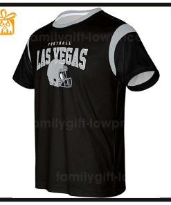 Custom Football NFL Raiders T Shirt Las Vegas Raiders American Football Shirt with Custom Name and Number