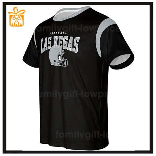 Custom Football NFL Raiders T Shirt for Men Women – Las Vegas Raiders American Football Shirt with Custom Name and Number