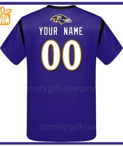 Custom Football NFL Ravens Shirt Baltimore Ravens American Football Shirt with Custom Name and Number 2