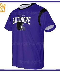 Custom Football NFL Ravens Shirt Baltimore Ravens American Football Shirt with Custom Name and Number