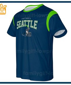 Custom Football NFL Seahawks Shirt Seattle Seahawks American Football Shirt with Custom Name and Number