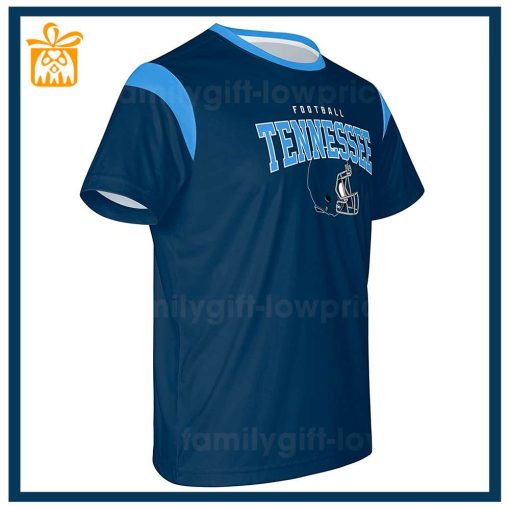 Custom Football NFL Titans Shirt for Men Women – Tennessee Titans American Football Shirt with Custom Name and Number