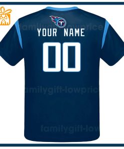 Custom Football NFL Titans Shirt Tennessee Titans American Football Shirt with Custom Name and Number 2