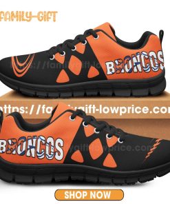 Denver Broncos Shoes NFL Shoe Gifts for Fan Broncos Best Walking Sneakers for Men Women