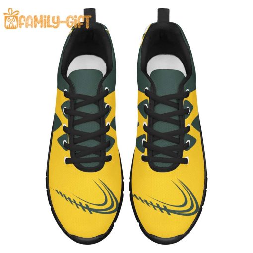 Green Bay Packers Shoes NFL Shoe Gifts for Fan – Packers Best Walking Sneakers for Men Women