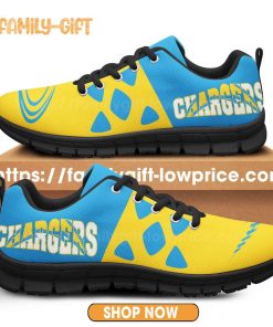 Los Angeles Chargers Shoes NFL Shoe Gifts for Fan – Chargers Best Walking Sneakers for Men Women