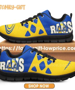 Los Angeles Rams Shoes NFL Shoe Gifts for Fan – Rams Best Walking Sneakers for Men Women