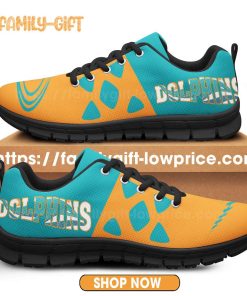 Miami Dolphins Shoes NFL Shoe Gifts for Fan – Dolphins Best Walking Sneakers for Men Women
