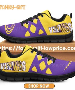 Minnesota Vikings Shoes NFL Shoe Gifts for Fan – Vikings Best Walking Sneakers for Men Women