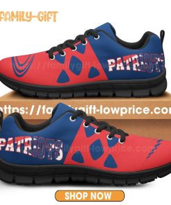 New England Patriots Shoes NFL Shoe Gifts for Fan Patriots Best Walking Sneakers for Men Women