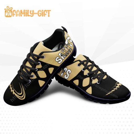 New Orleans Saints Shoes NFL Shoe Gifts for Fan – Saints Best Walking Sneakers for Men Women