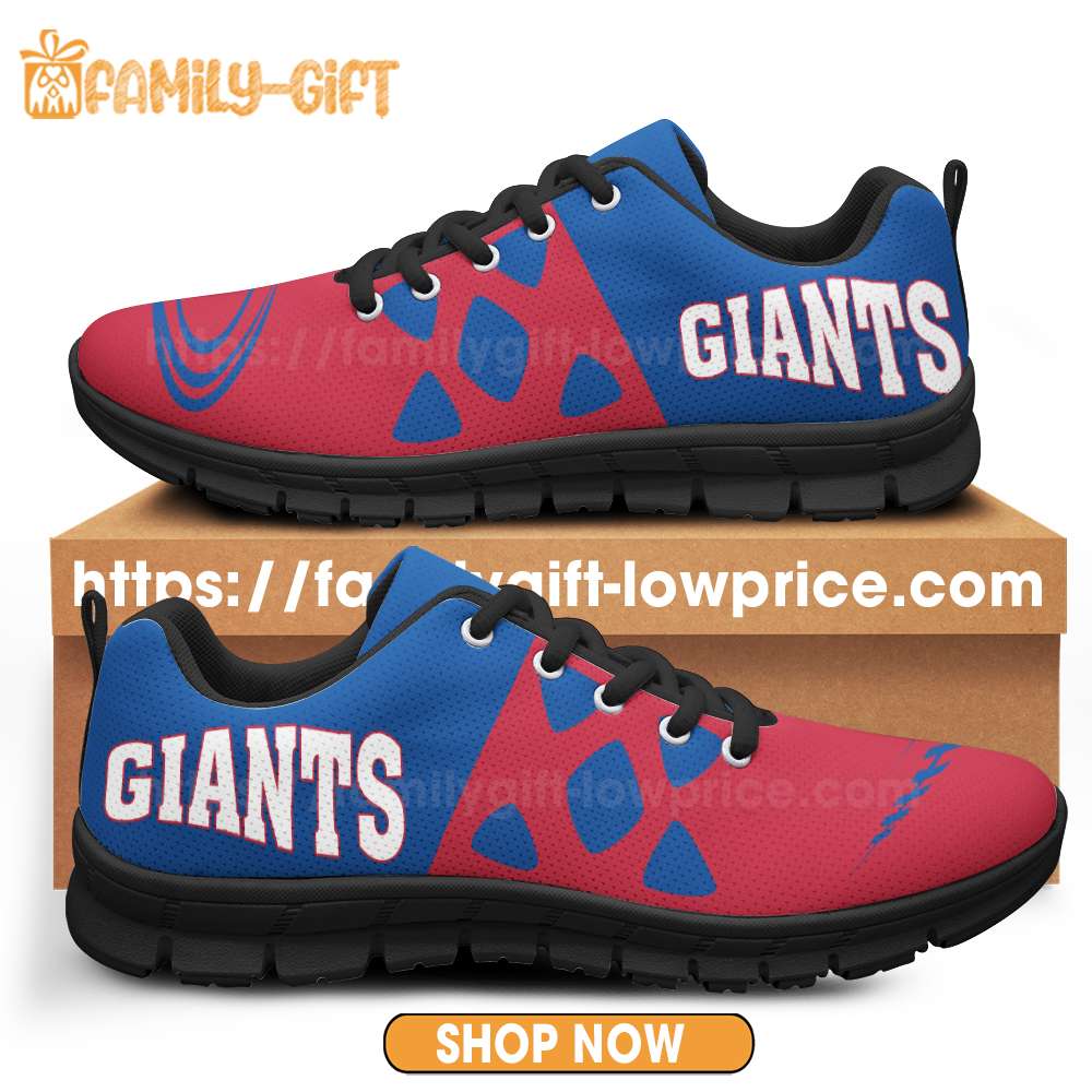 New York Giants Shoes NFL Shoe Gifts for Fan - Giants Best Walking Sneakers for Men Women