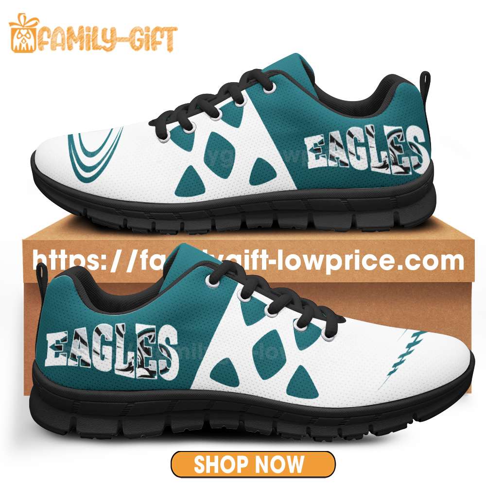 Philadelphia Eagles Shoes NFL Shoe Gifts for Fan - Eagles Best Walking Sneakers for Men Women