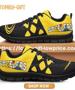 Pittsburgh Steelers Shoes NFL Shoe Gifts for Fan – Steelers Best Walking Sneakers for Men Women