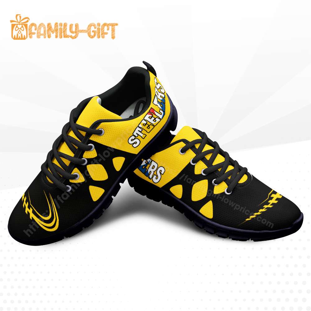 Pittsburgh Steelers Shoes NFL Shoe Gifts for Fan - Steelers Best Walking Sneakers for Men Women