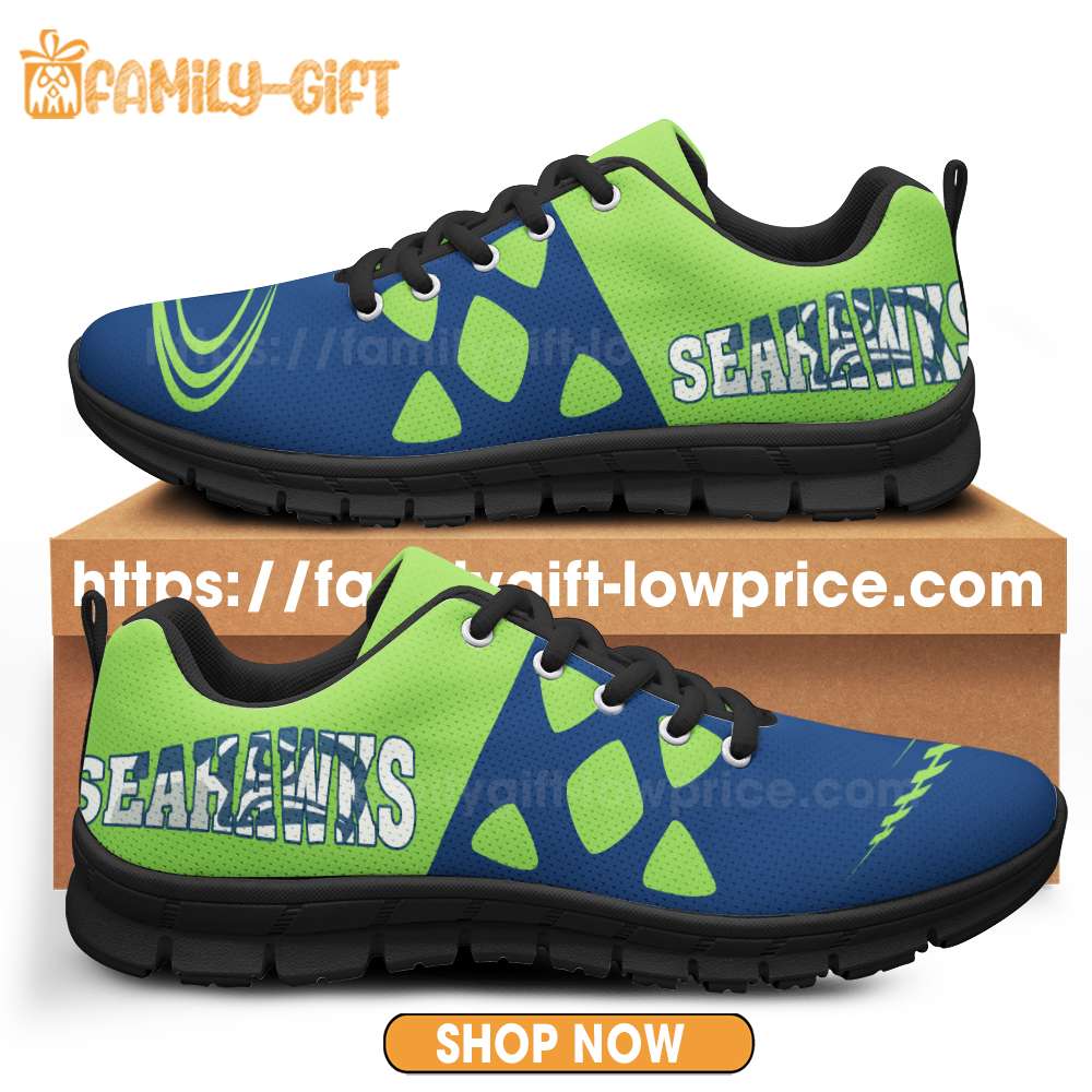 Seattle Seahawks Shoes NFL Shoe Gifts for Fan - Seahawks Best Walking Sneakers for Men Women
