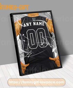 Personalize Your Brooklyn Nets Jersey NBA Poster with Custom Name and Number - Premium Poster for Room