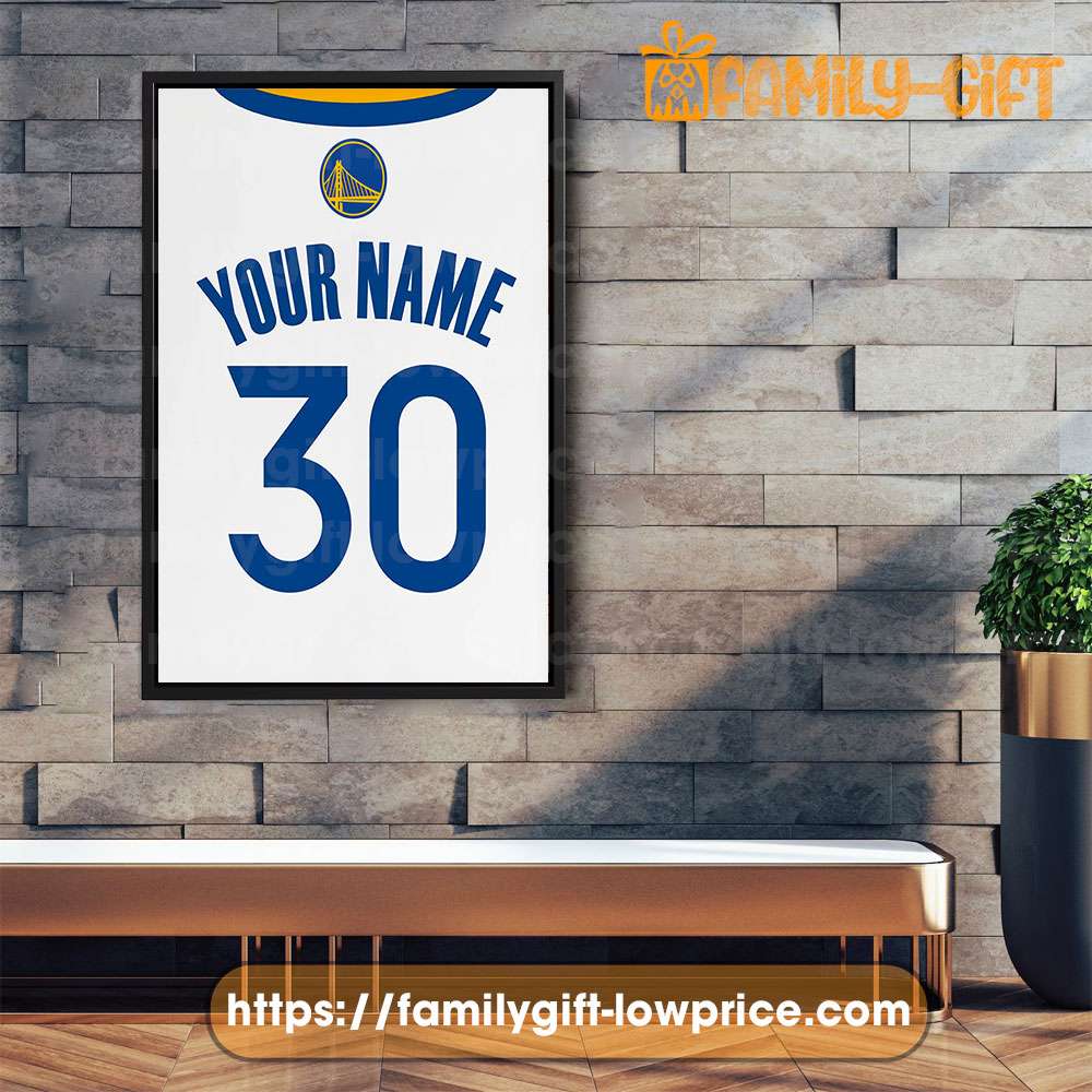 GOLDEN STATE Warriors Jersey Photo Poster ANY Custom Name & 