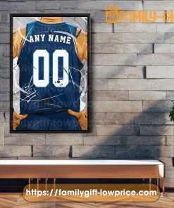 Personalize Your Minnesota Timberwolves Jersey NBA Poster with Custom Name and Number - Premium Poster for Room