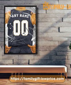 Personalize Your New Orleans Pelicans Jersey NBA Poster with Custom Name and Number - Premium Poster for Room