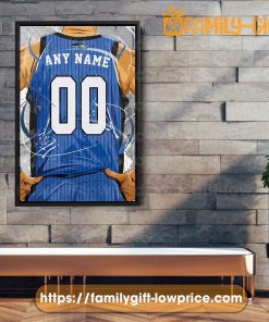 Personalize Your Orlando Magic Jersey NBA Poster with Custom Name and Number - Premium Poster for Room