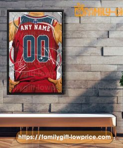 Personalize Your Washington Wizards Jersey NBA Poster with Custom Name and Number - Premium Poster for Room