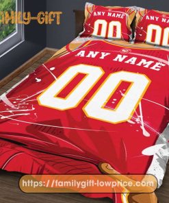 Custom Basketball Bedding NBA Atlanta Hawks Jersey With Custom Name and Number – Premium Bedding
