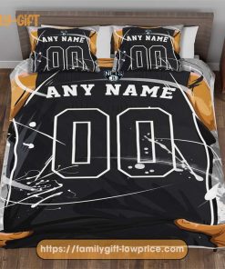 Custom Basketball Bedding NBA Brooklyn Nets Jersey With Custom Name and Number - Premium Bedding